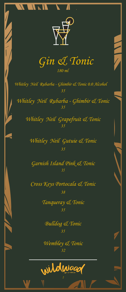Wildwood Coffee & Cocktail Bar Photo Menu 5
