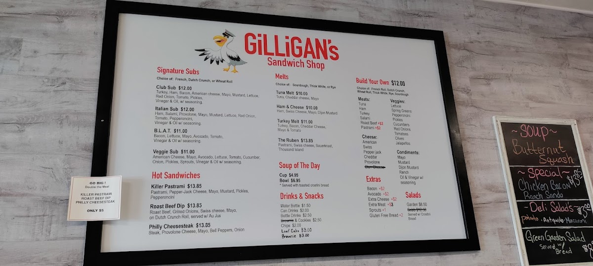 Gilligan’s Sandwich Shop Photo Menu 9