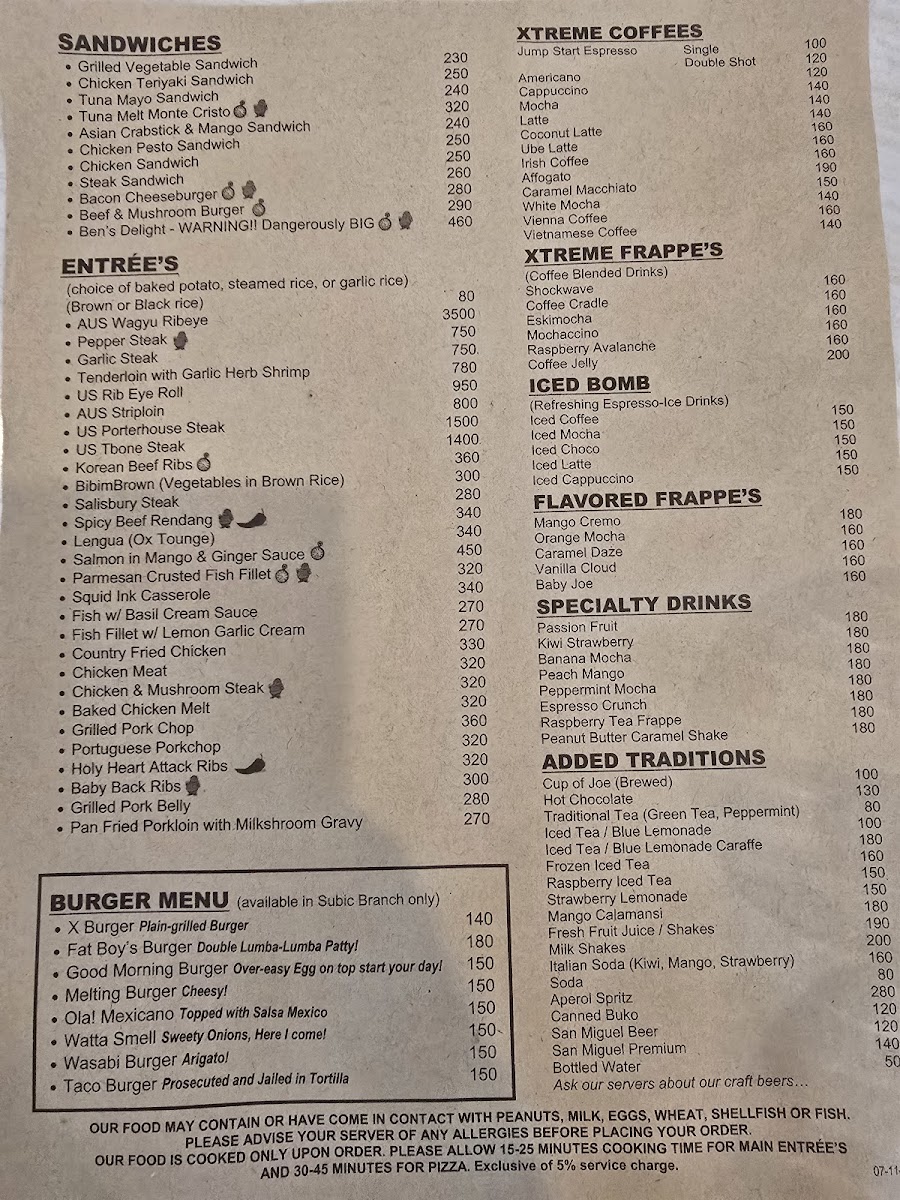Xtremely Xpresso Cafe Photo Menu 4