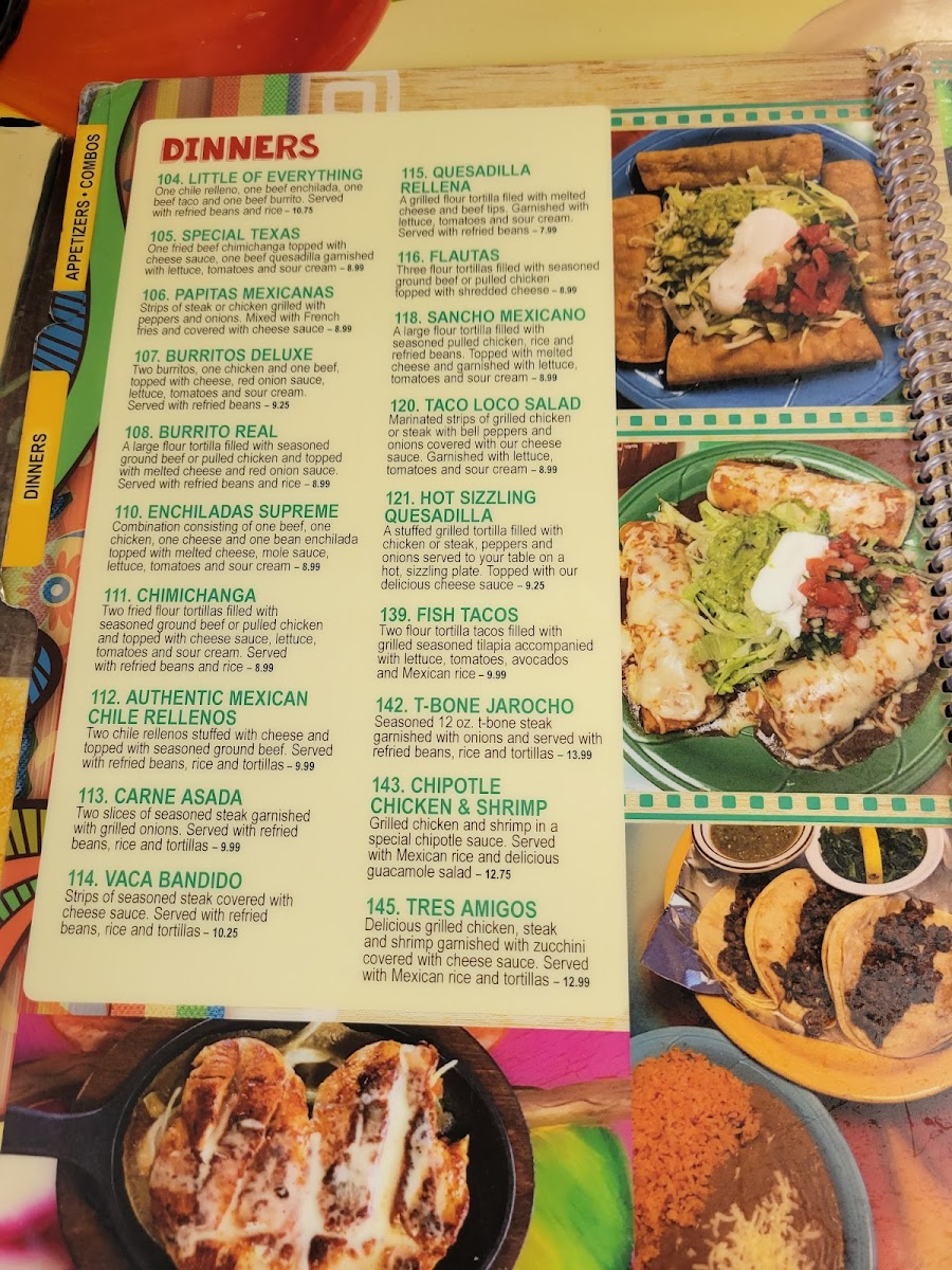 El Picante Photo Menu 2