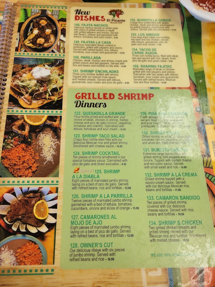 El Picante Photo Menu 4