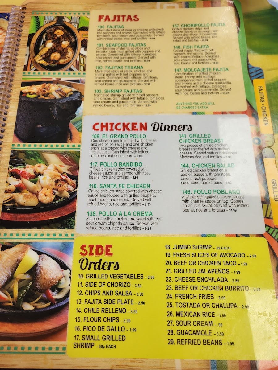 El Picante Photo Menu 5