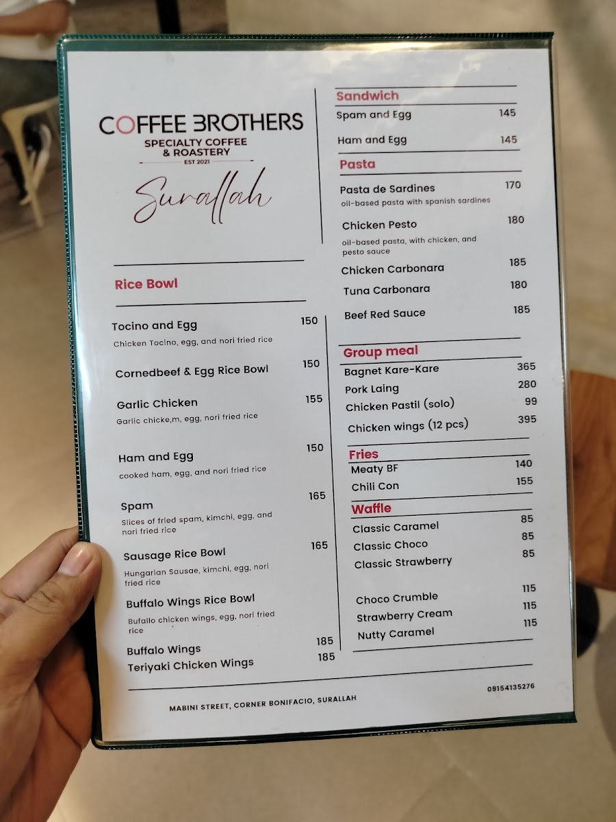 Coffee Brothers Surallah - Specialty Coffee and Roastery Photo Menu 2