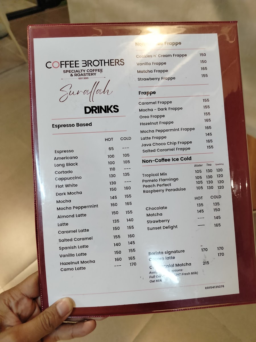 Coffee Brothers Surallah - Specialty Coffee and Roastery Photo Menu 3