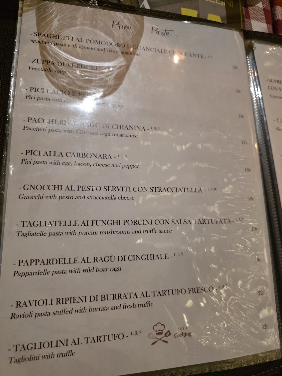 Osteria La Dolce Vita Firenze Photo Menu 9