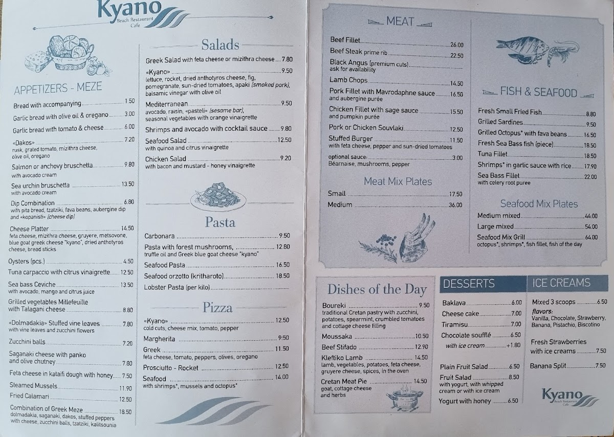 Kyano beach restaurant Photo Menu 10