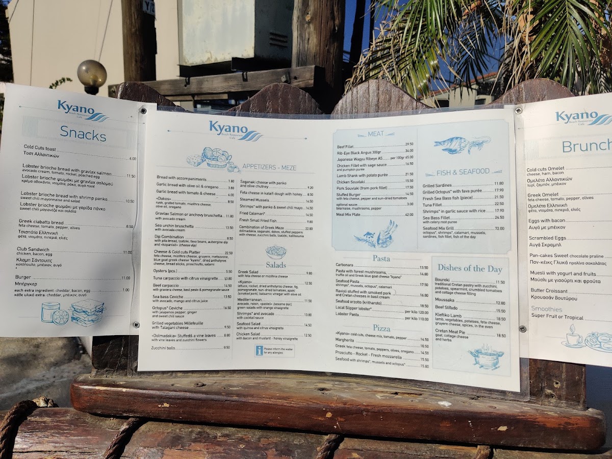 Kyano beach restaurant Photo Menu 9