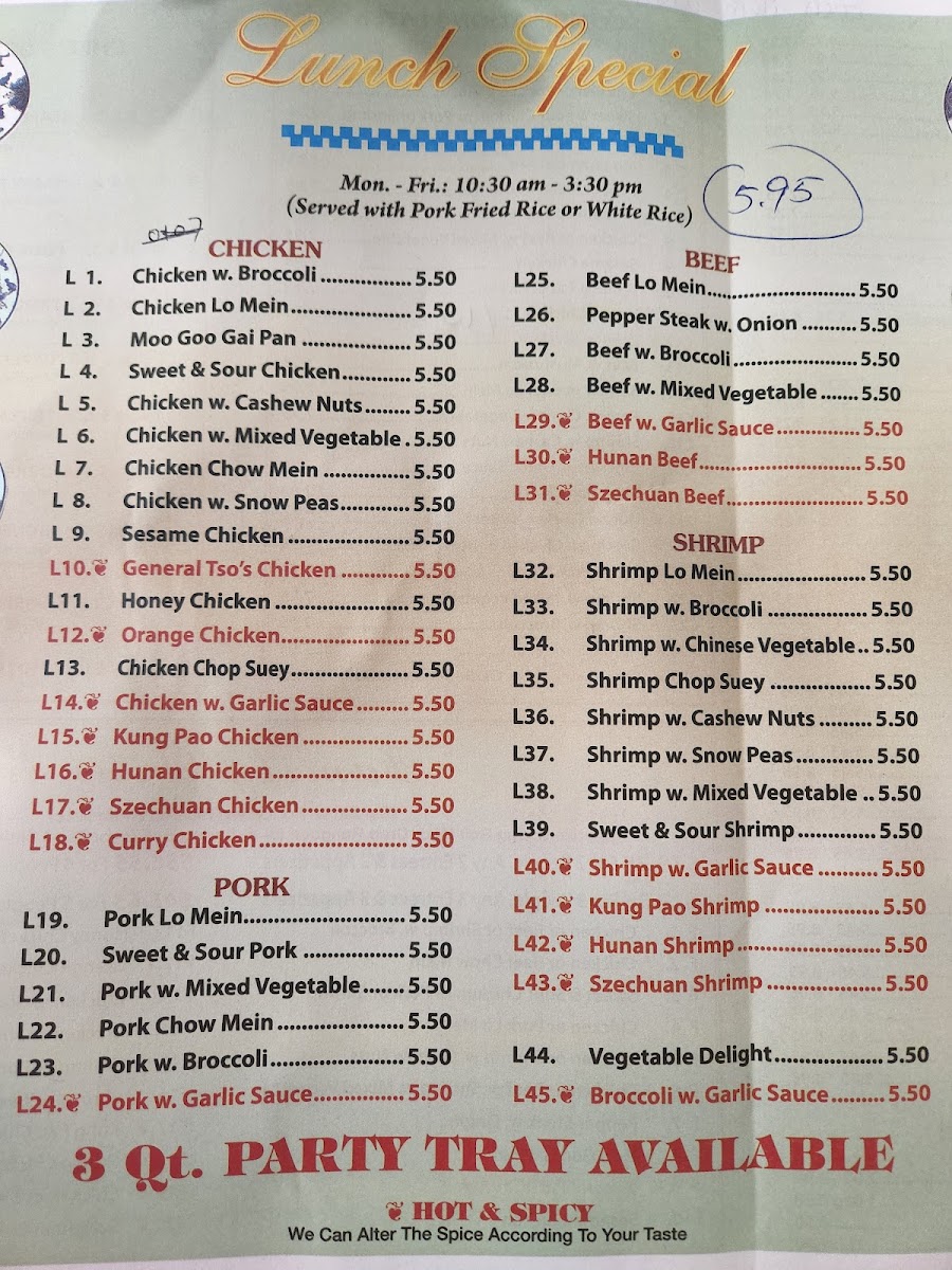 China King Chinese Restaurant Photo Menu 7