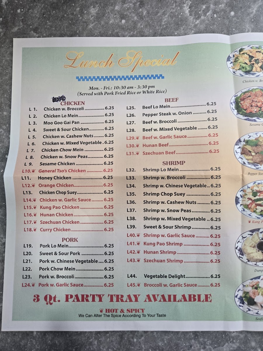 China King Chinese Restaurant Photo Menu 8