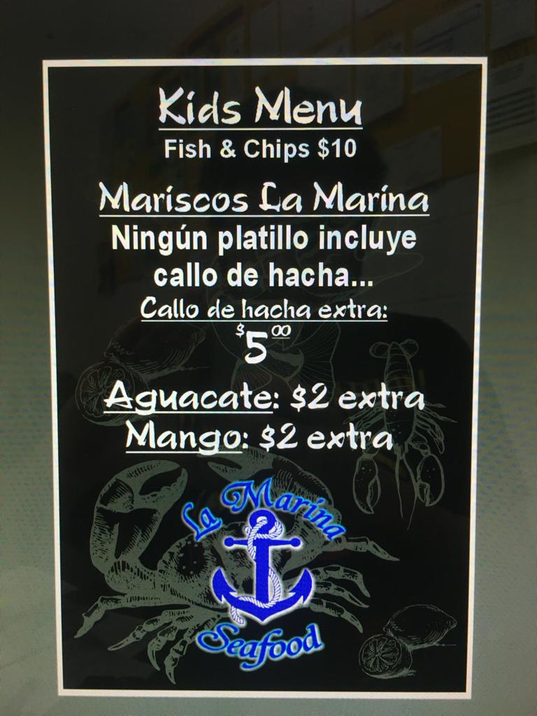 Mariscos la marina Photo Menu 4
