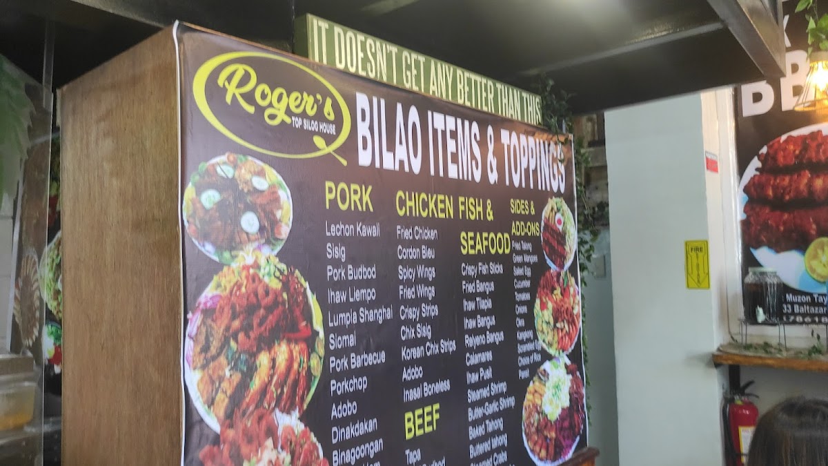 Roger's Muzon Taytay Branch Photo Menu 8