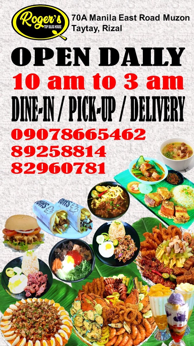 Roger's Muzon Taytay Branch Photo Menu 9