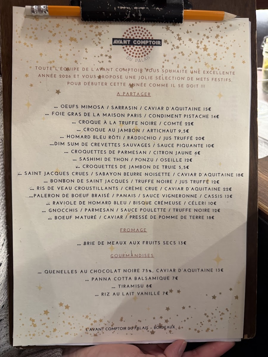 L’avant comptoir du palais Photo Menu 1