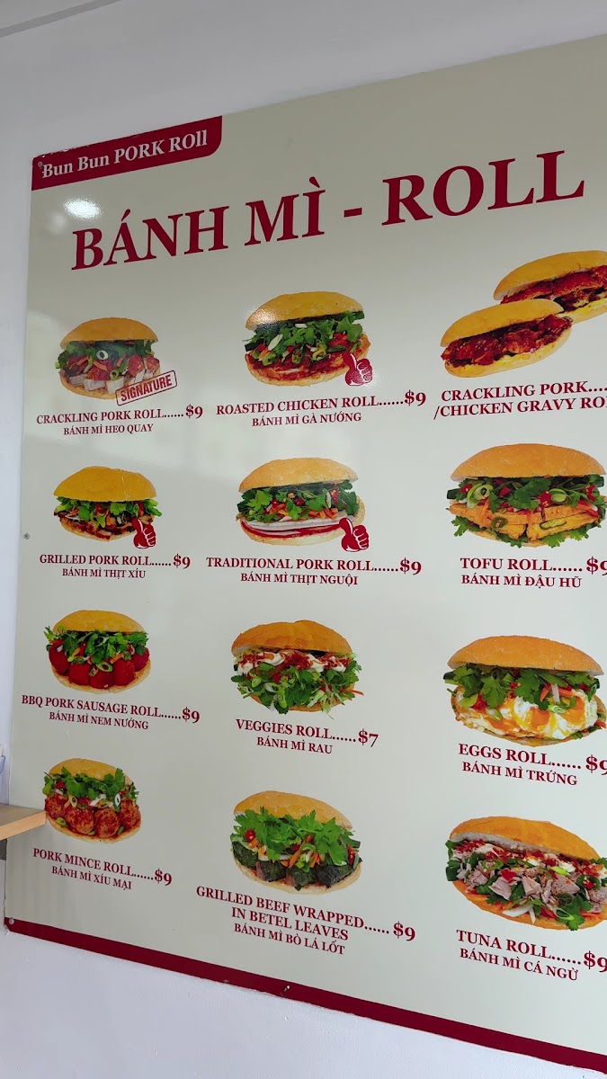 Bun Bun Pork Roll Photo Menu 10