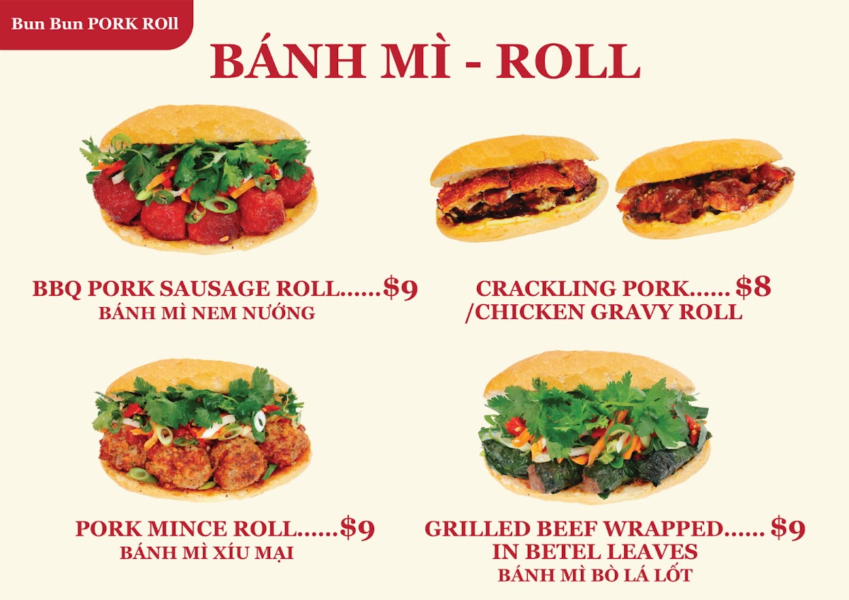Bun Bun Pork Roll Photo Menu 5