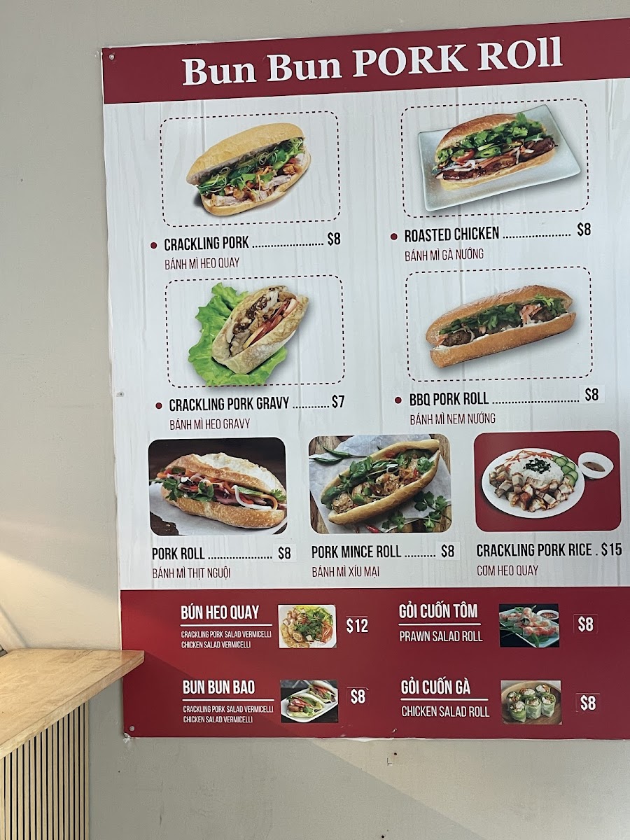 Bun Bun Pork Roll Photo Menu 8