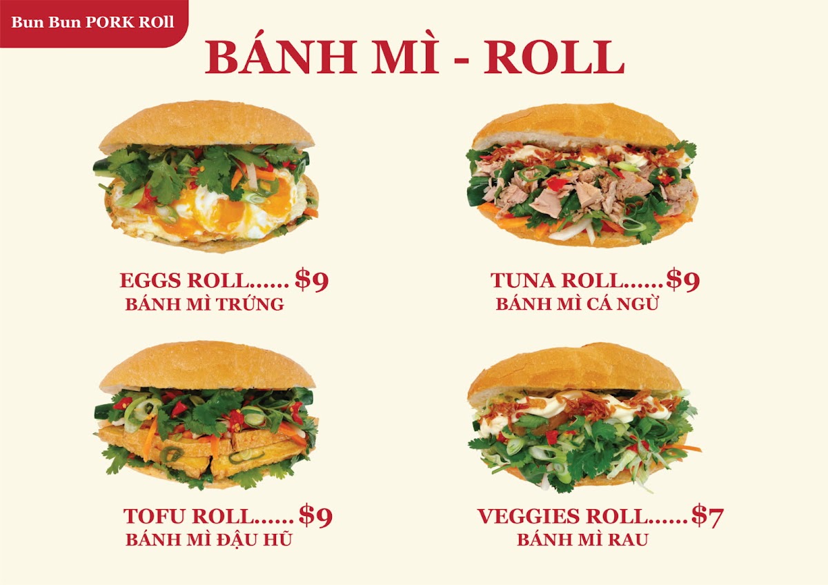 Bun Bun Pork Roll Photo Menu 9
