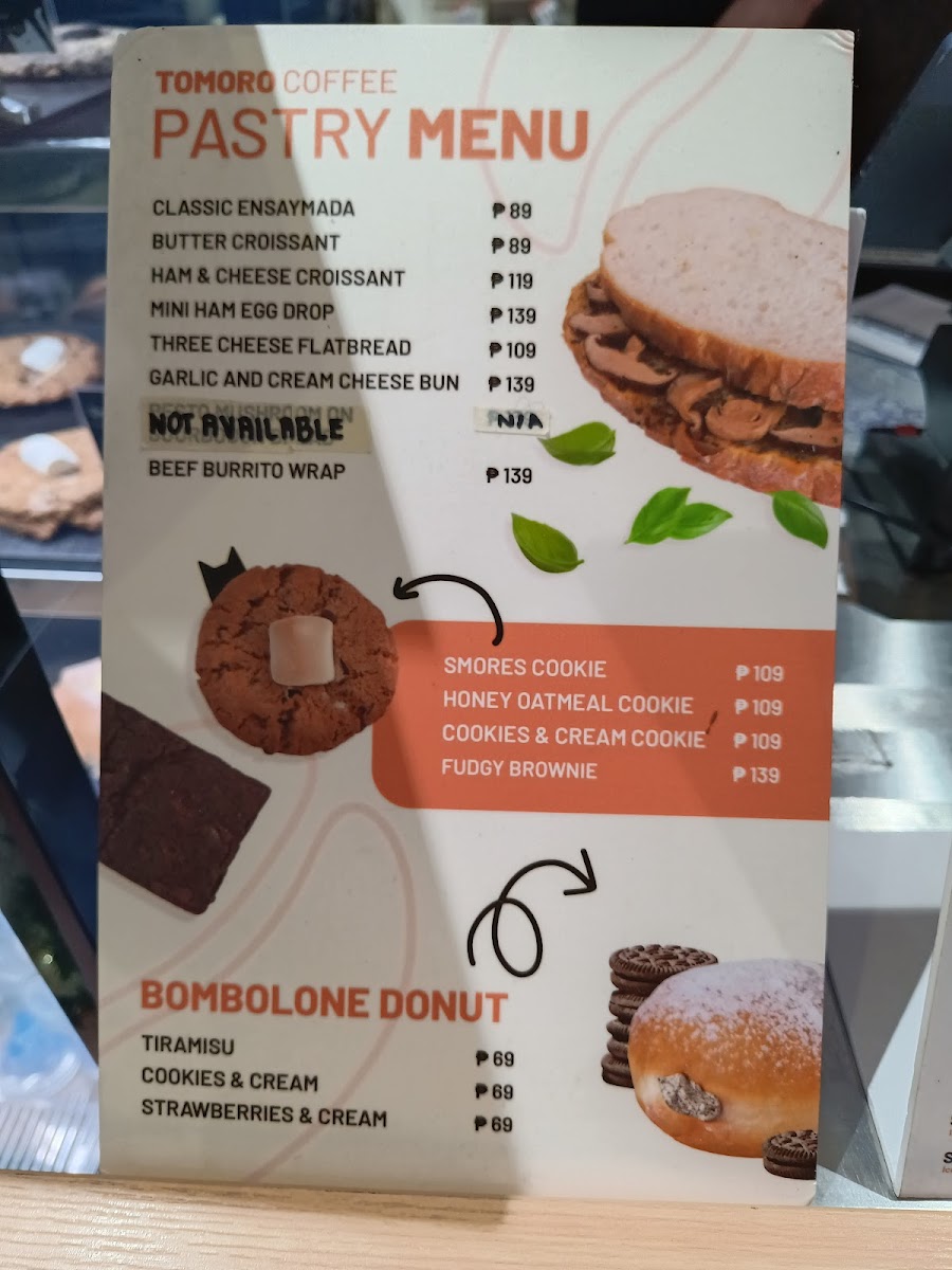 TOMORO COFFEE - Citrine Residences Photo Menu 6