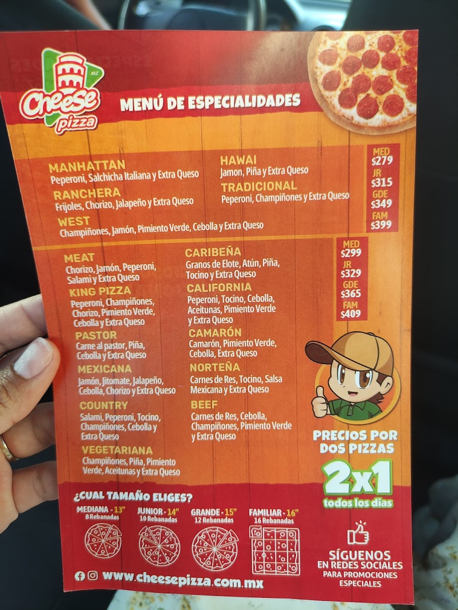 Cheese Pizza Vistas del Sol Photo Menu 1