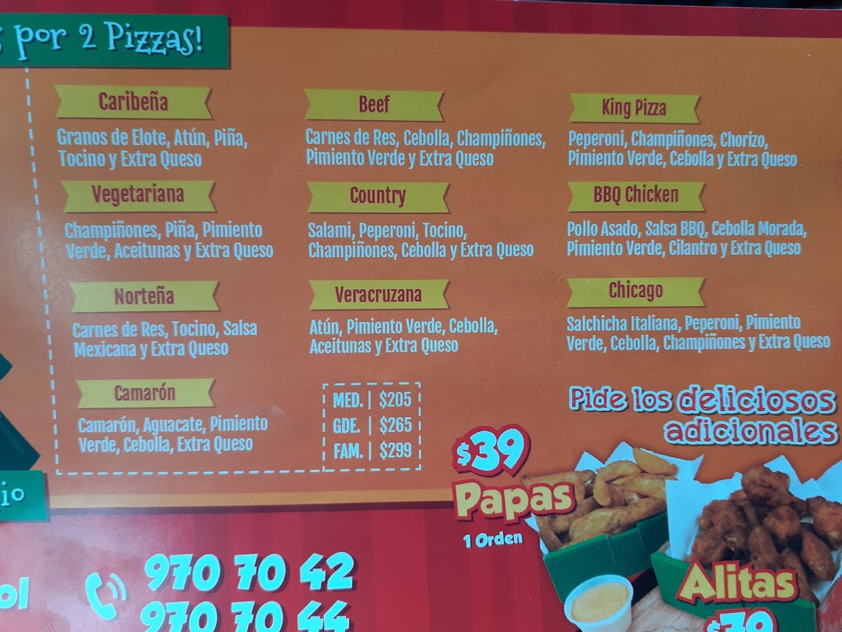 Cheese Pizza Vistas del Sol Photo Menu 7