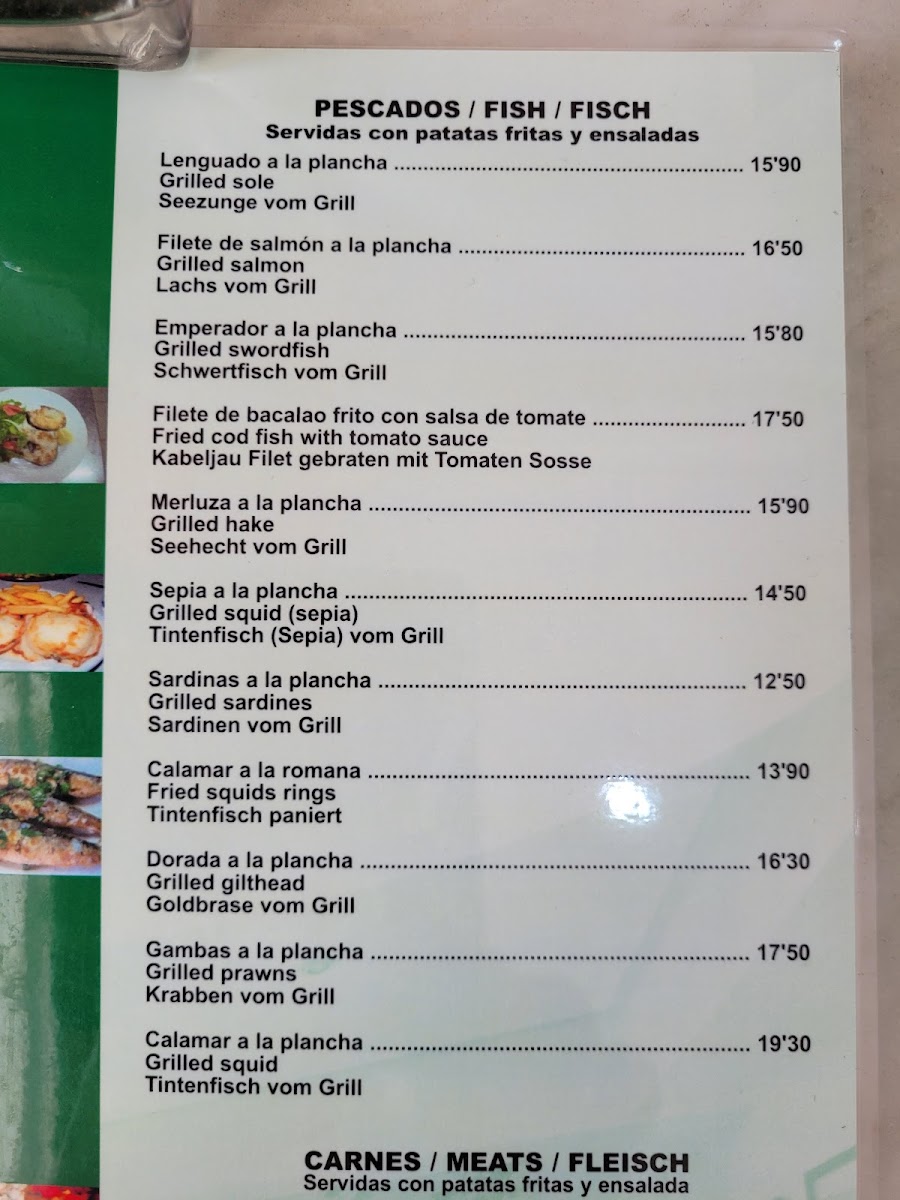 Cafeteria Miralls Photo Menu 4