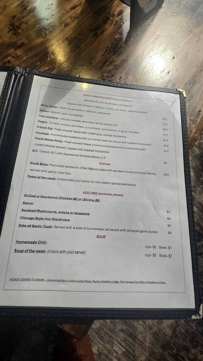 Maple Street Tavern Photo Menu 5