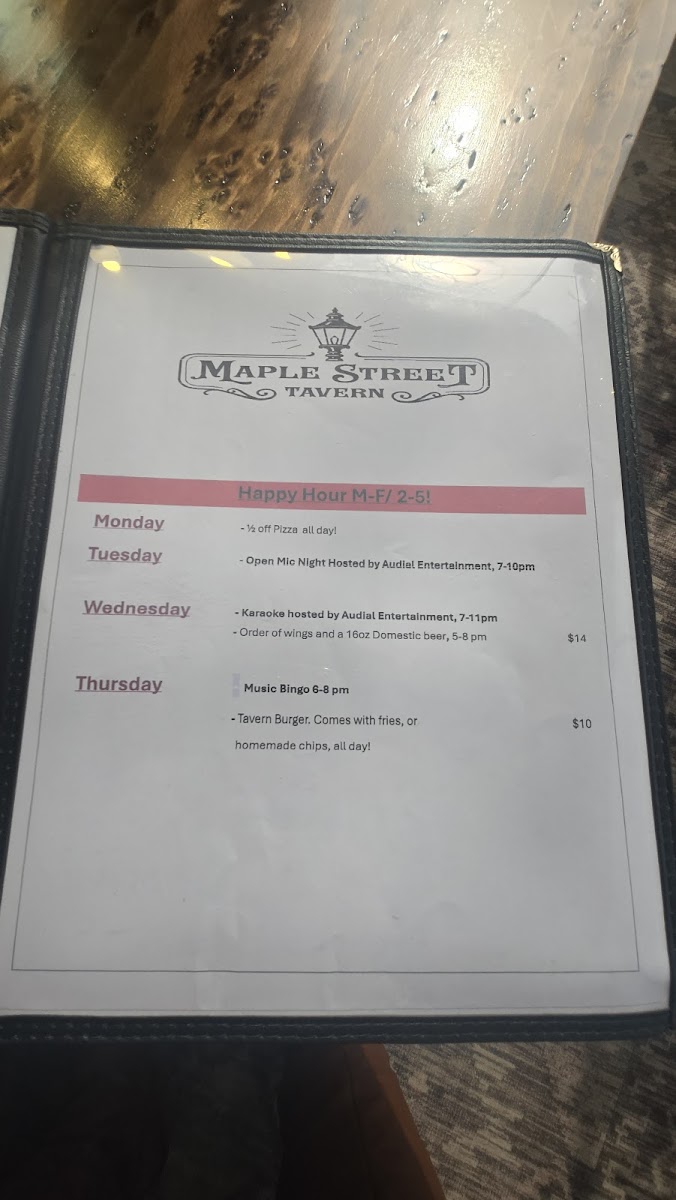 Maple Street Tavern Photo Menu 8