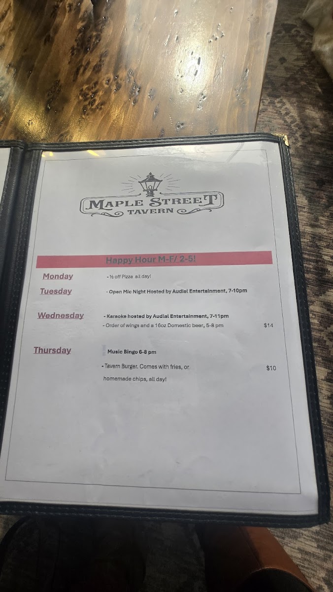 Maple Street Tavern Photo Menu 9