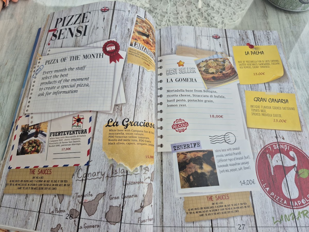 7 Sensi pizzeria Napoletana Photo Menu 2