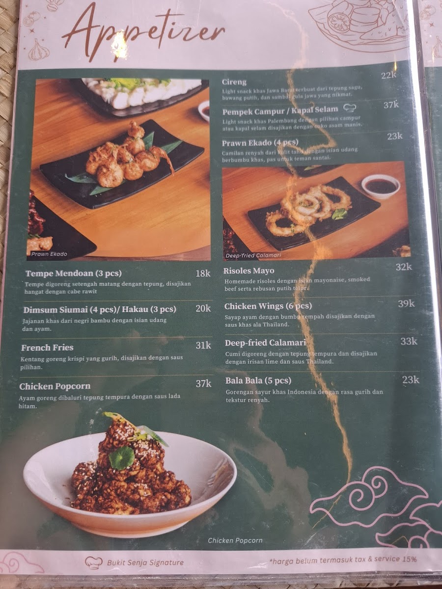 Bukit Senja Cafe Photo Menu 10
