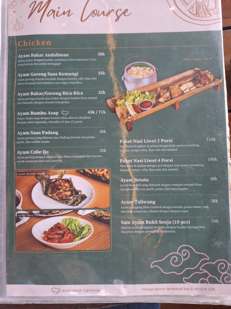 Bukit Senja Cafe Photo Menu 2