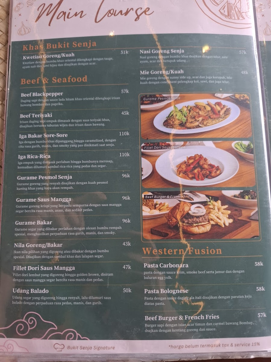 Bukit Senja Cafe Photo Menu 3