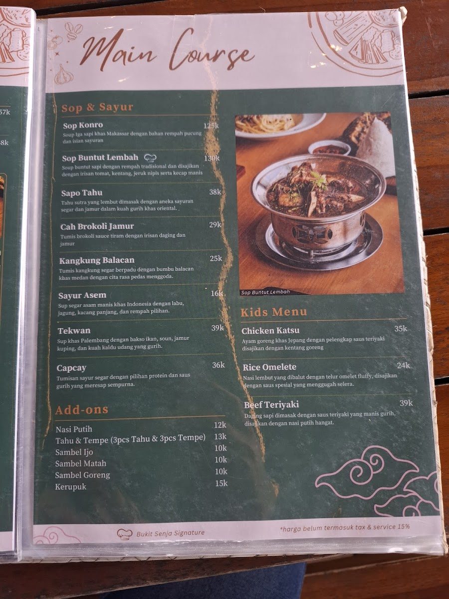 Bukit Senja Cafe Photo Menu 8