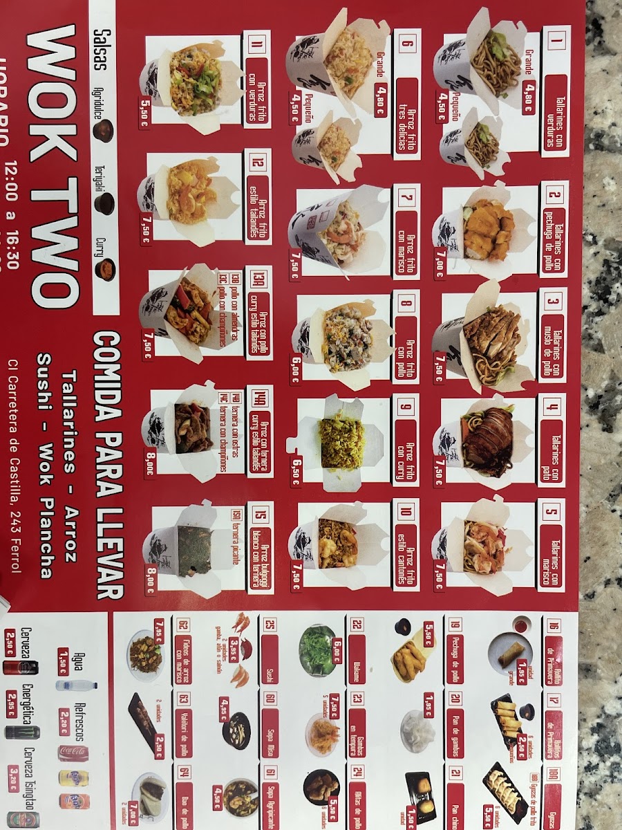 Restaurante Wok Two Photo Menu 1