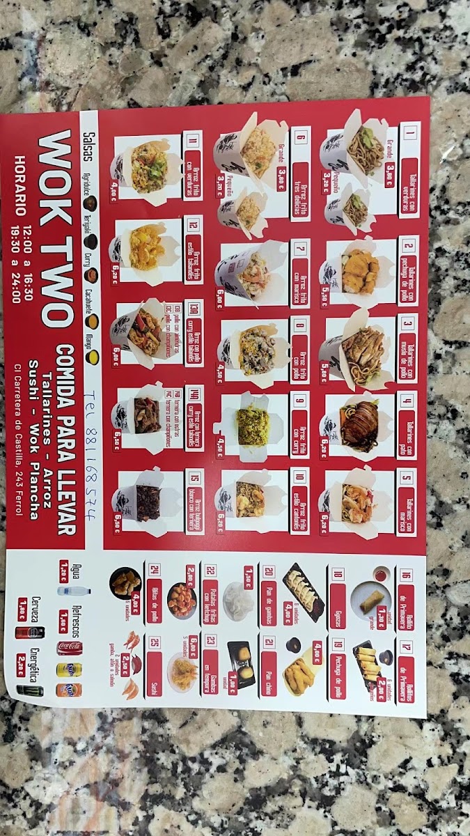 Restaurante Wok Two Photo Menu 8