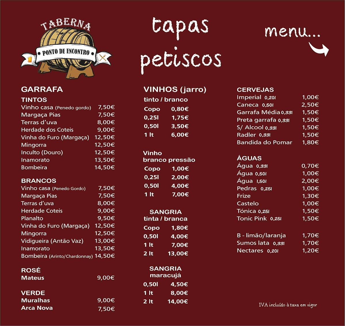 Taberna Point of Borges Photo Menu 1