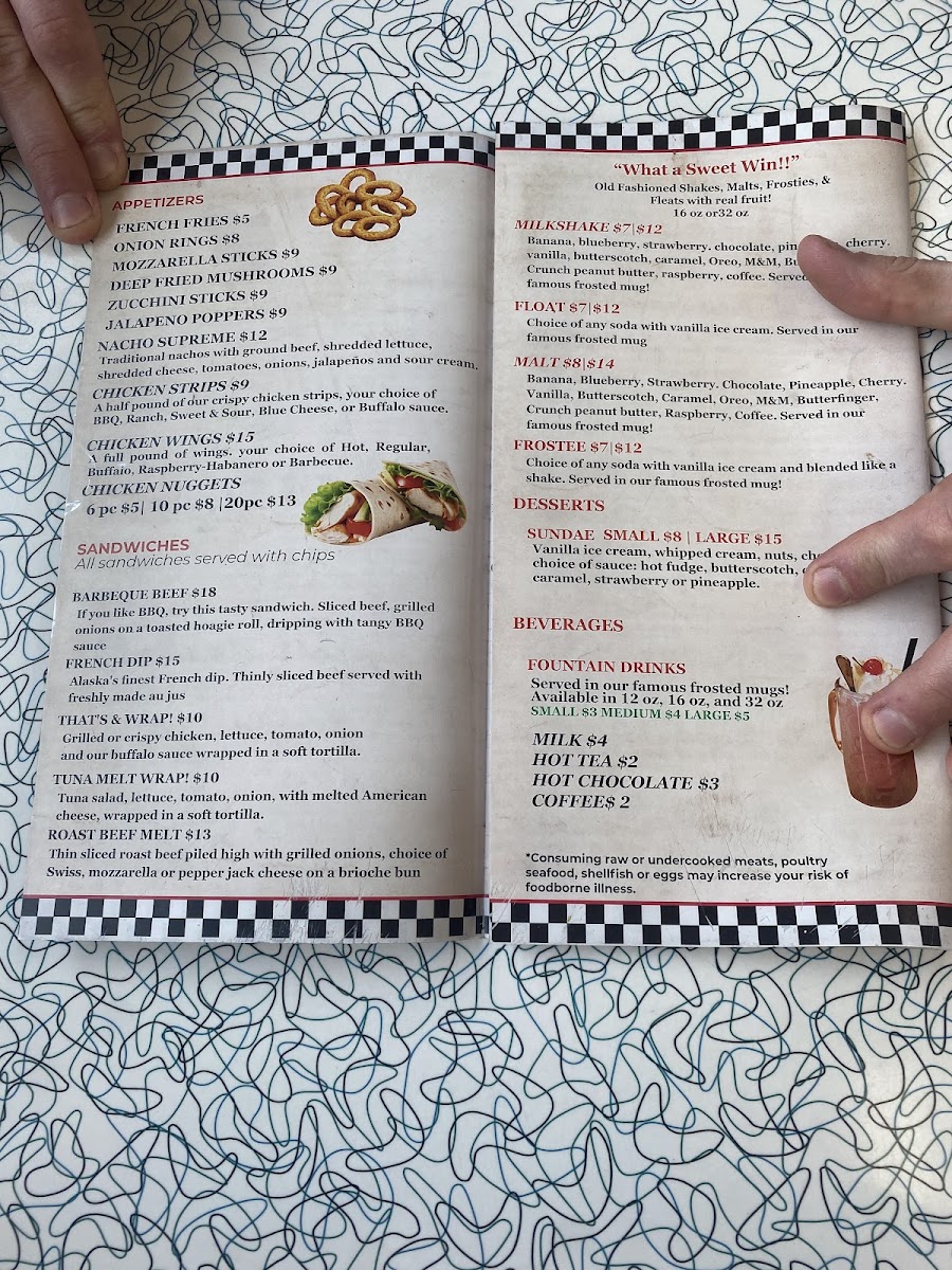 C&J's Drive In Photo Menu 1