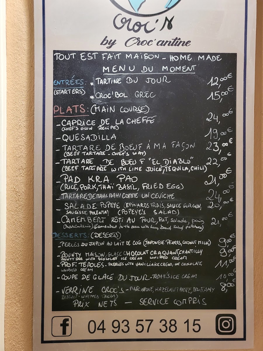 Les Croc's Photo Menu 4
