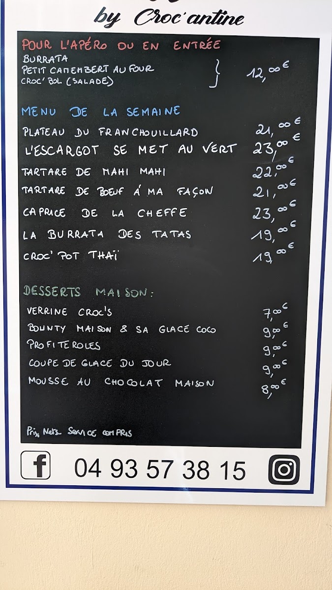 Les Croc's Photo Menu 8