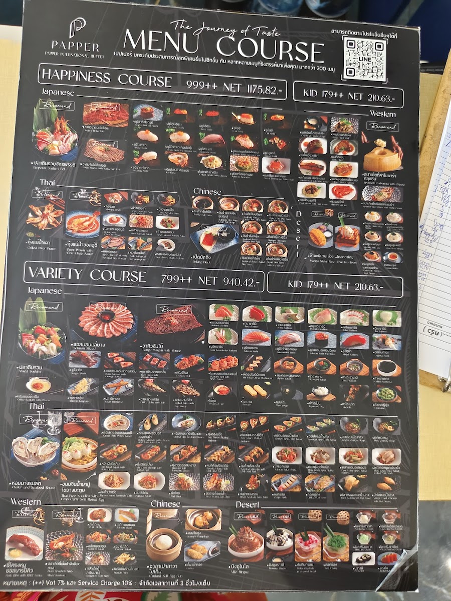 PAPPER International Buffet Photo Menu 10