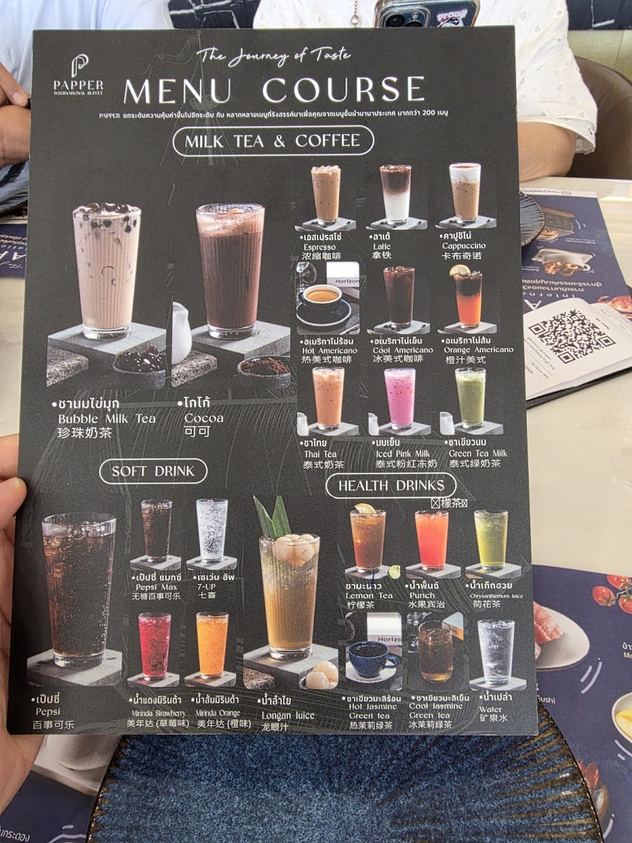 PAPPER International Buffet Photo Menu 5