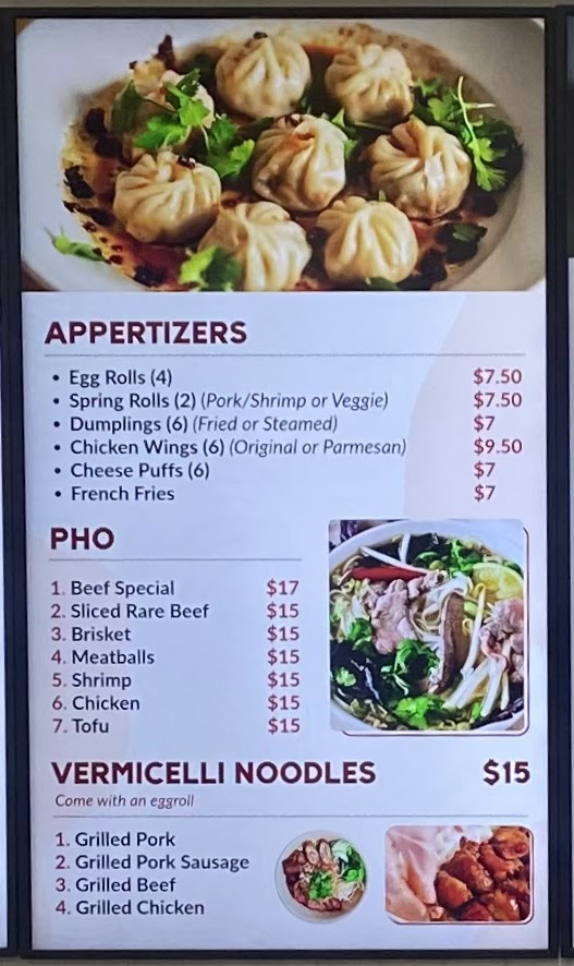 King Baguette Photo Menu 2