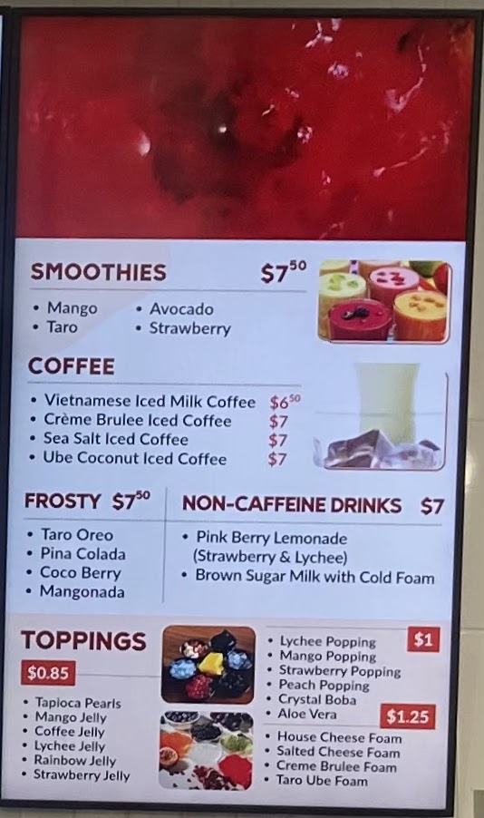 King Baguette Photo Menu 3