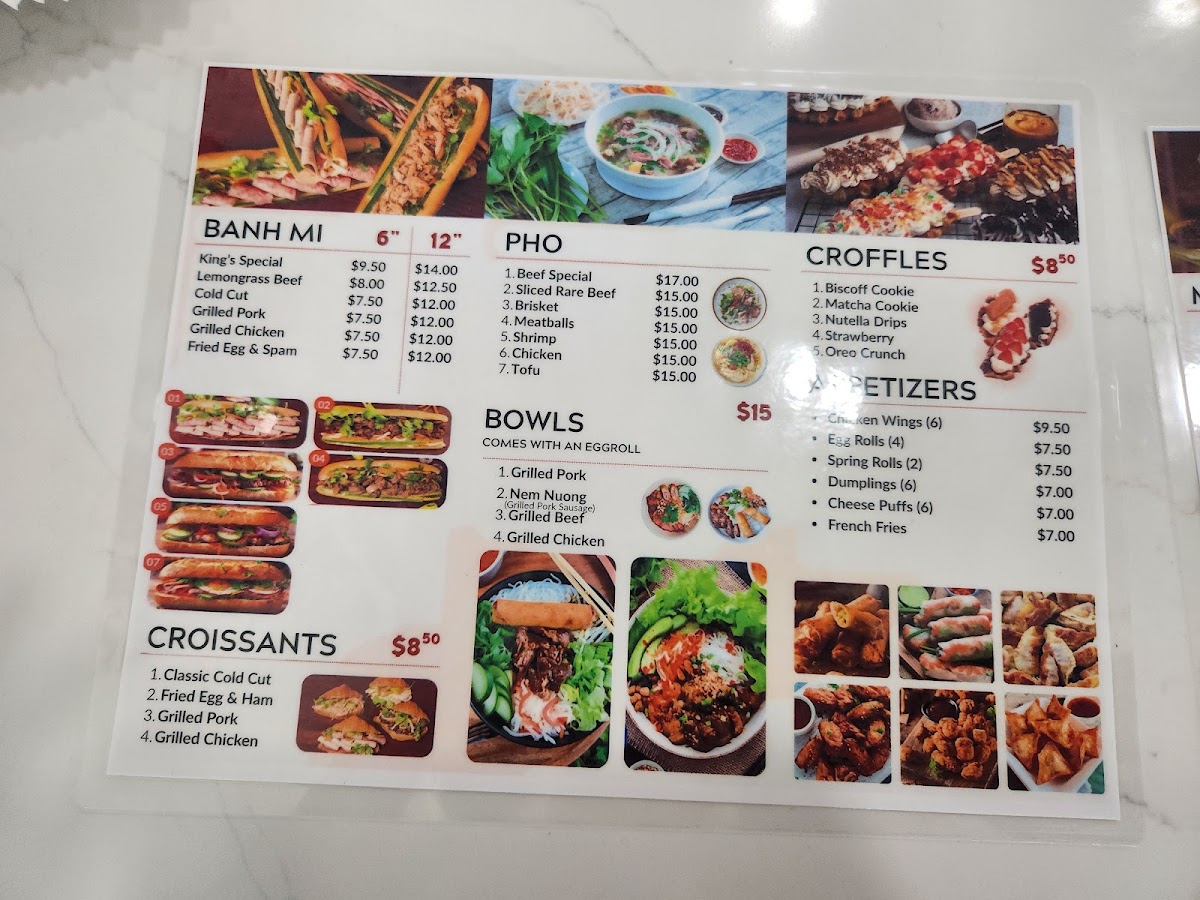 King Baguette Photo Menu 6