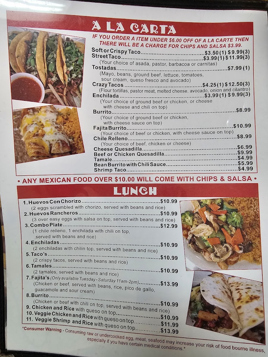 SU-SHILITO MEXICAN RESTAURANT Photo Menu 7