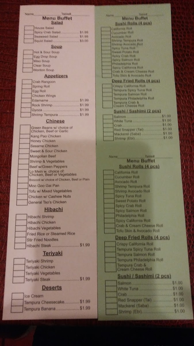 Osaka Sushi & Hibachi Photo Menu 10