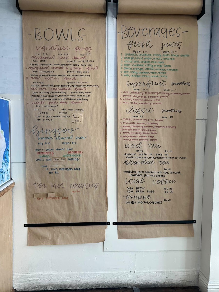 Toi Moi Italian Ice & Juice Shop Photo Menu 4
