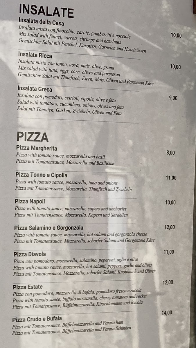 Ristorante Paradiso Perduto Photo Menu 10
