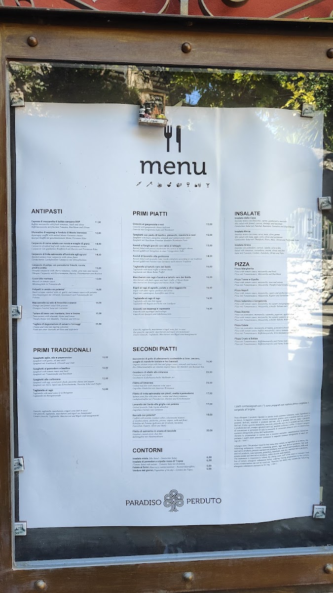 Ristorante Paradiso Perduto Photo Menu 5