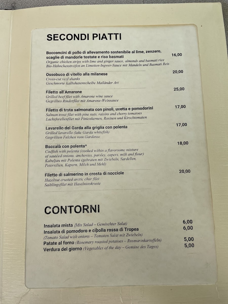 Ristorante Paradiso Perduto Photo Menu 6